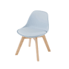 Sedia in stile scandinavo per bambini blu e rovere